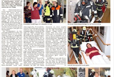 Übung im Bucher Seniorenzentrum am 20.04.2018