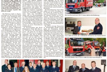 Floriansfest mit Fahrzeugweihe am 12.05.2018